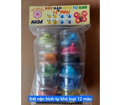 đất nặn hình tự khô, loại 12 màu