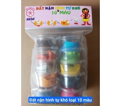 đất nặn hình tự khô loại 10 màu