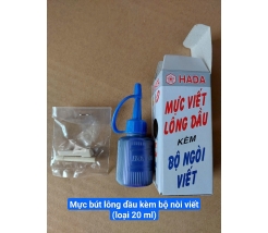 Mực bút lông dầu, kèm bộ nòi viết 20ml